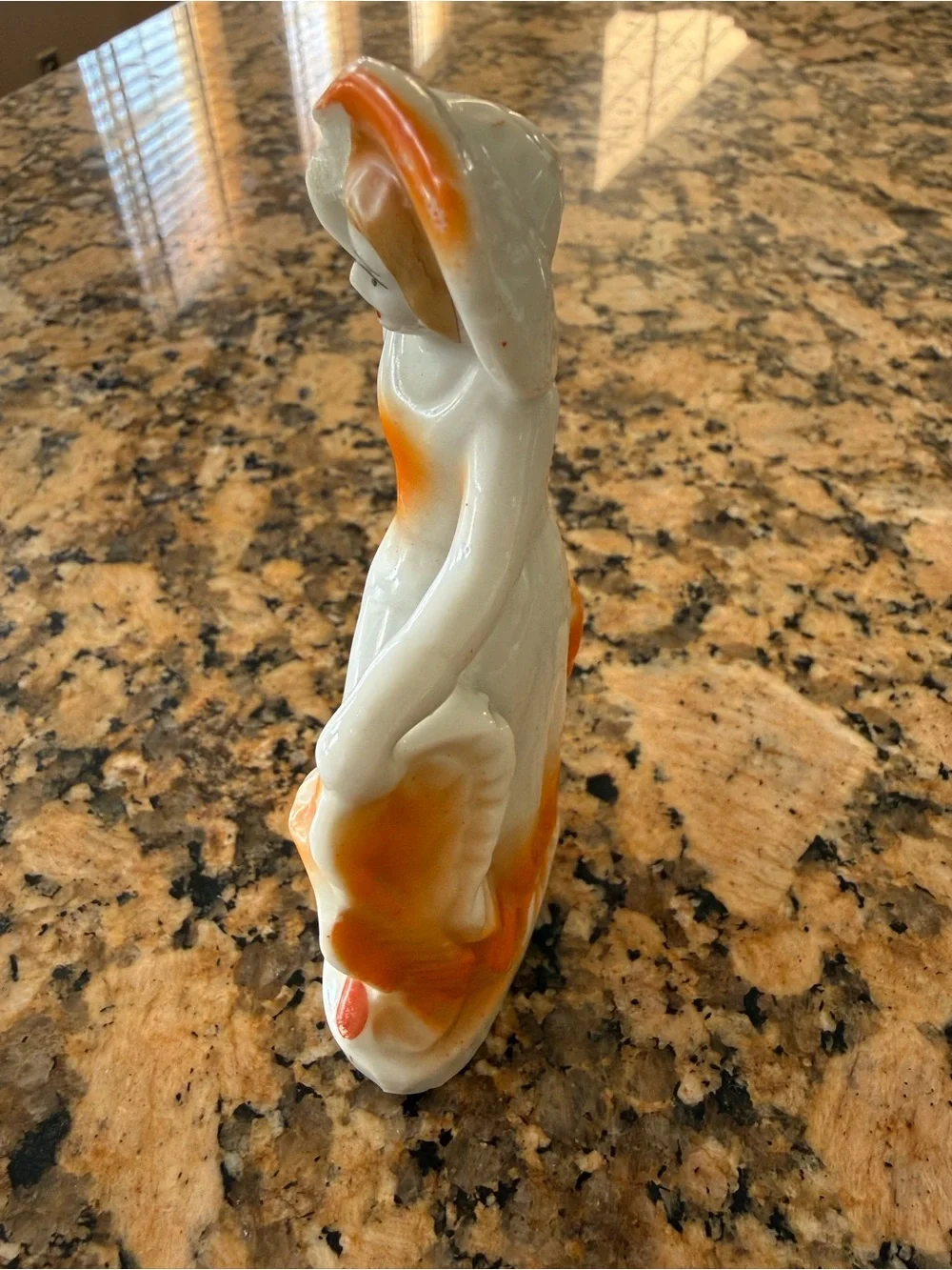 Vintage 1930’s - 1940’s Porcelain Bisque Art Deco Miniature Woman Figurine